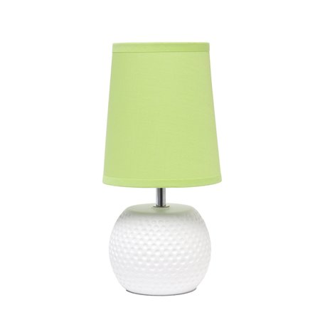 SIMPLE DESIGNS Studded Texture Ceramic Table Lamp, Green LT2084-GRN